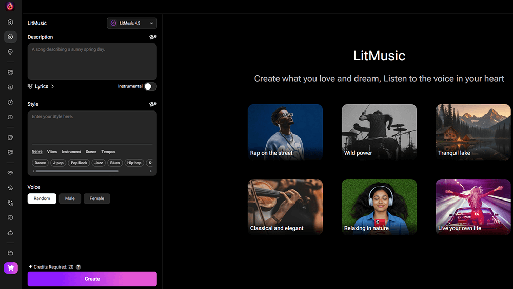 LitMusic AI FNF Song Maker