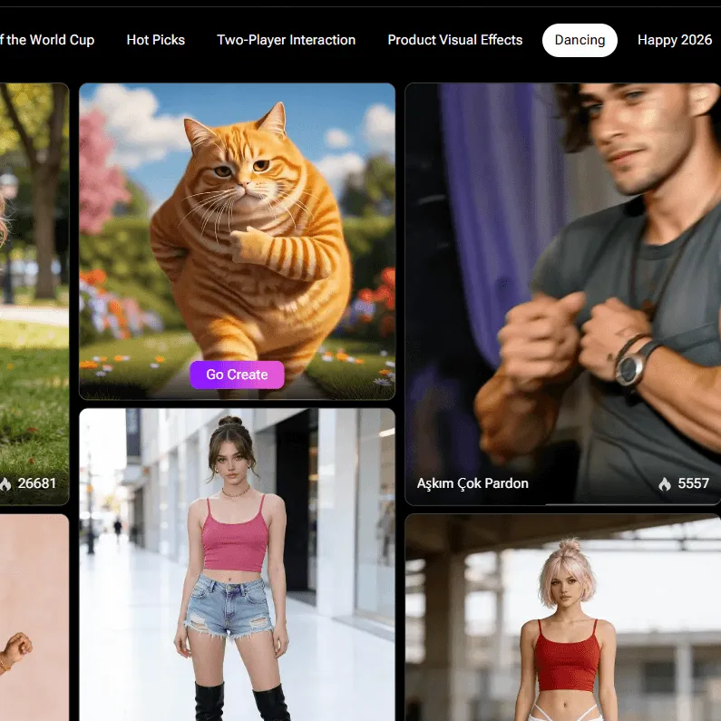 Choose a Cat Dance Effect